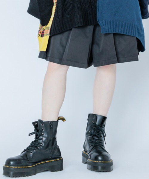 Candy Stripper（キャンディストリッパー）の「PRETENDING CULOTTE スカート（スカート・レディース・ベージュ/ブラック/グレー・2）」の7枚目の写真