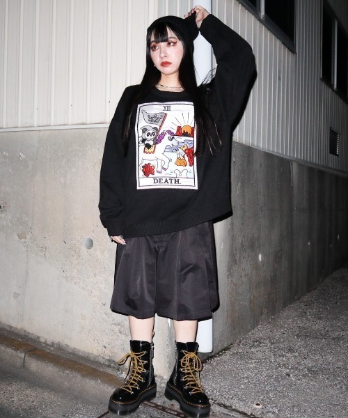 Candy Stripper（キャンディストリッパー）の「PRETENDING CULOTTE スカート（スカート・レディース・ベージュ/ブラック/グレー・2）」の10枚目の写真