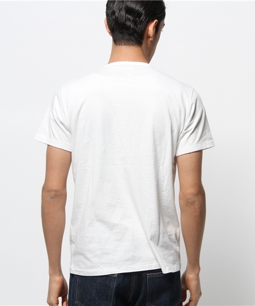 Lee(リー)の「【Lee×CIAOPANIC TYPY】リー別注デニムポケットTee(Tシャツ/カットソー・メンズ・ホワイト/グレー・SMALL/MEDIUM/LARGE)」の6枚目の写真