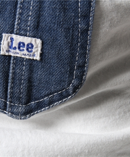 Lee(リー)の「【Lee×CIAOPANIC TYPY】リー別注デニムポケットTee(Tシャツ/カットソー・メンズ・ホワイト/グレー・SMALL/MEDIUM/LARGE)」の10枚目の写真