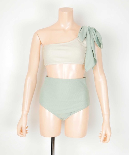 SEA DRESS（シードレス）の「ワンショルダーデザインリブビキニ