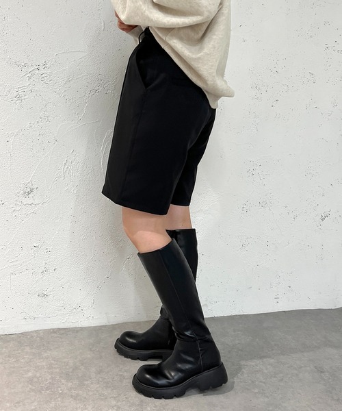 apres jour mignon（アプレジュールミニョン）の「センターシームハーフパンツ【ZOZOTOWN限定アイテム】（その他パンツ・レディース・ブラック/ナチュラル/ベージュ系その他/ブラック系その他/その他・X-LARGE/SMALL/MEDIUM）」の13枚目の写真