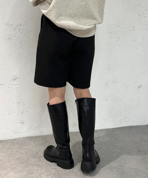 apres jour mignon（アプレジュールミニョン）の「センターシームハーフパンツ【ZOZOTOWN限定アイテム】（その他パンツ・レディース・ブラック/ナチュラル/ベージュ系その他/ブラック系その他/その他・X-LARGE/SMALL/MEDIUM）」の14枚目の写真