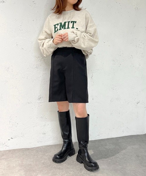 apres jour mignon（アプレジュールミニョン）の「センターシームハーフパンツ【ZOZOTOWN限定アイテム】（その他パンツ・レディース・ブラック/ナチュラル/ベージュ系その他/ブラック系その他/その他・X-LARGE/SMALL/MEDIUM）」の15枚目の写真