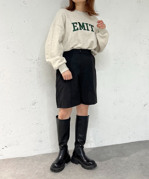 apres jour mignon（アプレジュールミニョン）の「センターシームハーフパンツ【ZOZOTOWN限定アイテム】（その他パンツ・レディース・ブラック/ナチュラル/ベージュ系その他/ブラック系その他/その他・X-LARGE/SMALL/MEDIUM）」の16枚目の写真