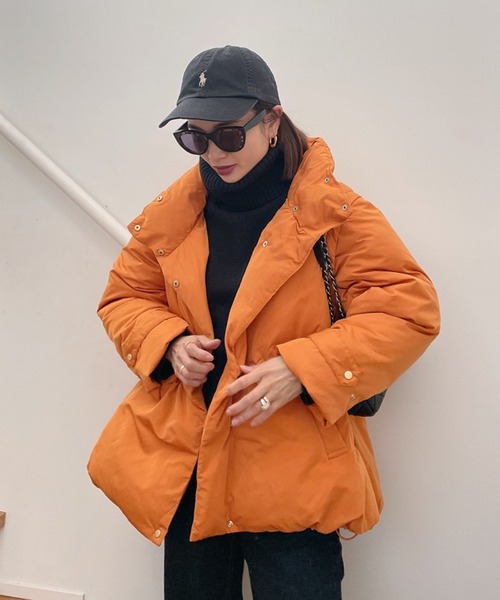 Vicente(ヴィセンテ)の「2way down jacket(ダウンジャケット/コート)」|オレンジ