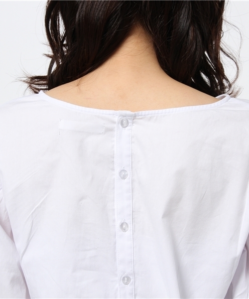 Chico(チコ)の「袖リボンBL(シャツ/ブラウス・レディース・オフホワイト/その他18/ブルー・FREE)」の6枚目の写真