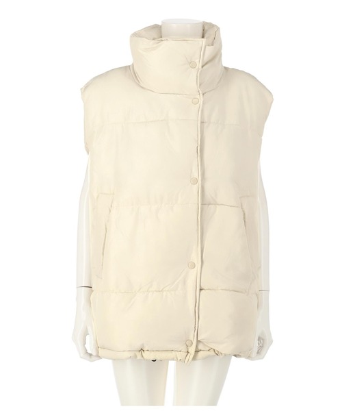 ANAP（アナップ）の「フェイクダウンオーバーベスト（ダウンベスト・レディース・ブラック/アイボリー/ブラウン・FREE）」の15枚目の写真
