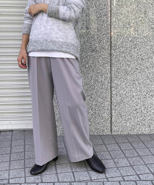 URBAN RESEARCH DOORS(アーバンリサーチドアーズ)の「TRストレートトラウザー(その他パンツ・レディース・チャコールグレー/パープル/ベージュ・SMALL/MEDIUM)」の17枚目の写真
