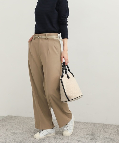 URBAN RESEARCH DOORS(アーバンリサーチドアーズ)の「TRストレートトラウザー(その他パンツ・レディース・チャコールグレー/パープル/ベージュ・SMALL/MEDIUM)」の5枚目の写真