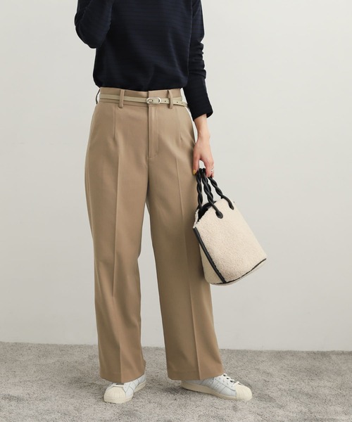 URBAN RESEARCH DOORS(アーバンリサーチドアーズ)の「TRストレートトラウザー(その他パンツ・レディース・チャコールグレー/パープル/ベージュ・SMALL/MEDIUM)」の11枚目の写真