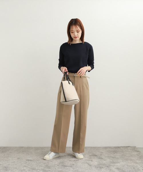 URBAN RESEARCH DOORS(アーバンリサーチドアーズ)の「TRストレートトラウザー(その他パンツ・レディース・チャコールグレー/パープル/ベージュ・SMALL/MEDIUM)」の6枚目の写真