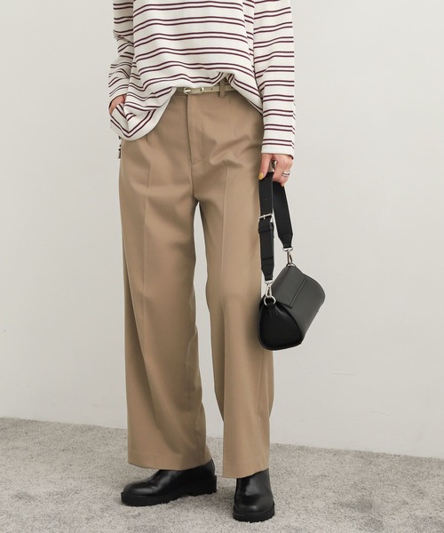 URBAN RESEARCH DOORS(アーバンリサーチドアーズ)の「TRストレートトラウザー(その他パンツ・レディース・チャコールグレー/パープル/ベージュ・SMALL/MEDIUM)」の12枚目の写真
