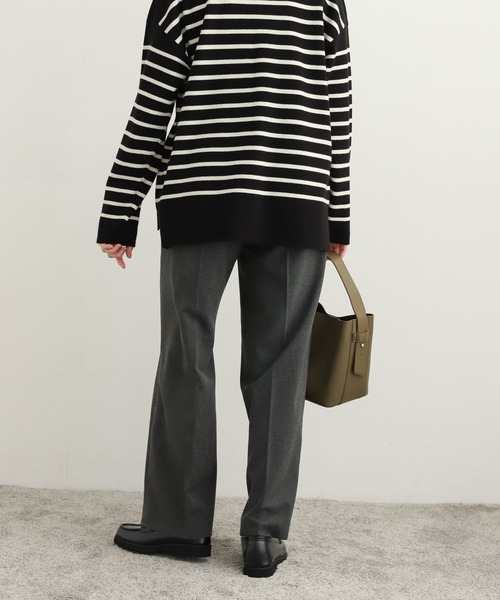 URBAN RESEARCH DOORS(アーバンリサーチドアーズ)の「TRストレートトラウザー(その他パンツ・レディース・チャコールグレー/パープル/ベージュ・SMALL/MEDIUM)」の7枚目の写真