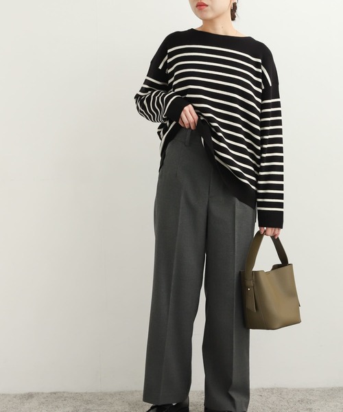 URBAN RESEARCH DOORS(アーバンリサーチドアーズ)の「TRストレートトラウザー(その他パンツ・レディース・チャコールグレー/パープル/ベージュ・SMALL/MEDIUM)」の13枚目の写真