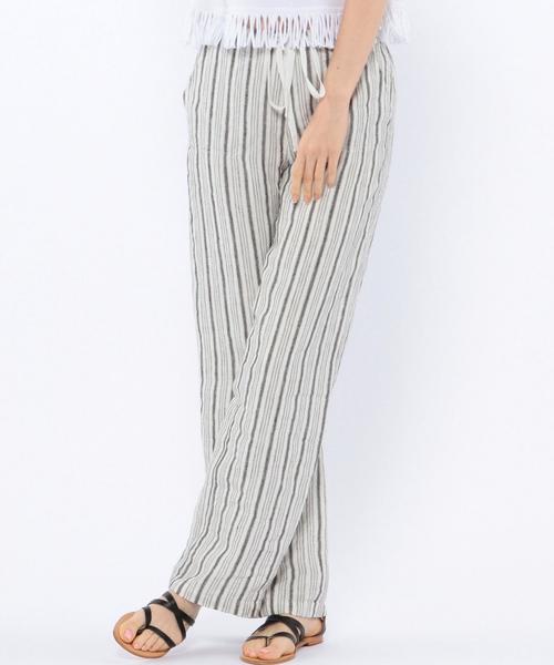 Another Edition(アナザーエディション)の「ストライプイージーパンツ/AEBC STRP EASY PT◆(その他パンツ・レディース・ブラック/ベージュ・フリ-)」の5枚目の写真