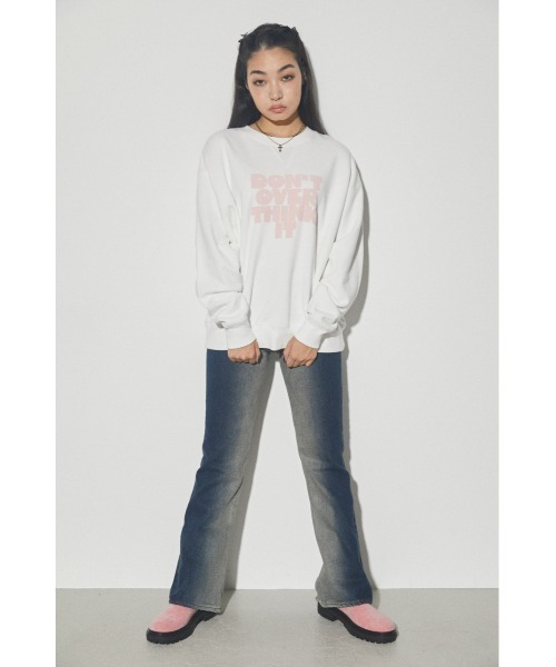 LAGUA GEM（ラグアジェム）の「MESSAGE OVER SW スウェット