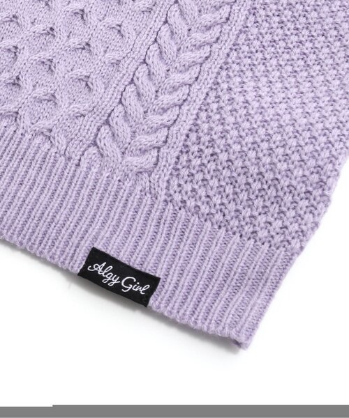 algy（アルジー）の「タンタケニット&キャミセット（ニット/セーター・キッズ・ラベンダー/オフホワイト/ミント・X-SMALL/MEDIUM/XX-SMALL/SMALL）」の14枚目の写真