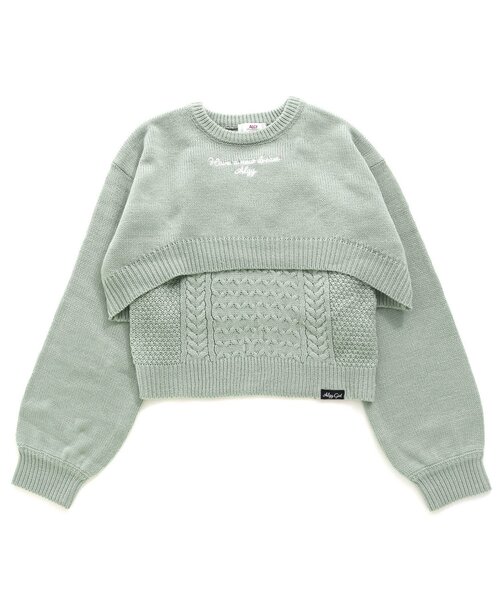 algy（アルジー）の「タンタケニット&キャミセット（ニット/セーター・キッズ・ラベンダー/オフホワイト/ミント・X-SMALL/MEDIUM/XX-SMALL/SMALL）」の10枚目の写真