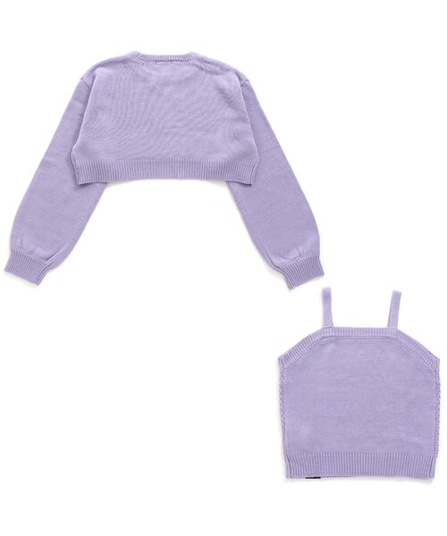 algy（アルジー）の「タンタケニット&キャミセット（ニット/セーター・キッズ・ラベンダー/オフホワイト/ミント・X-SMALL/MEDIUM/XX-SMALL/SMALL）」の7枚目の写真