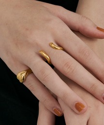 loni | 【金属アレルギー対応】Root open ring(デザインリング)/ニッケルフリーメッキ(リング)