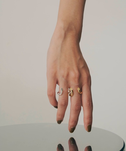 loni(ロニ)の「【金属アレルギー対応】Root open ring(デザインリング)/ニッケルフリーメッキ(リング・レディース・シルバー/ゴールド・#9/#11/#13)」の16枚目の写真
