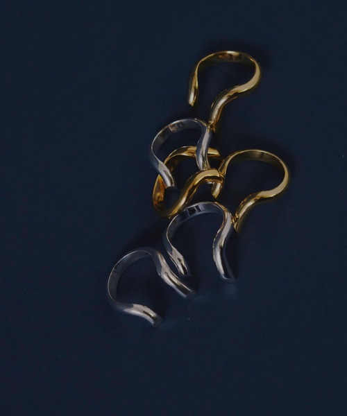 loni(ロニ)の「【金属アレルギー対応】Root open ring(デザインリング)/ニッケルフリーメッキ(リング・レディース・シルバー/ゴールド・#9/#11/#13)」の11枚目の写真