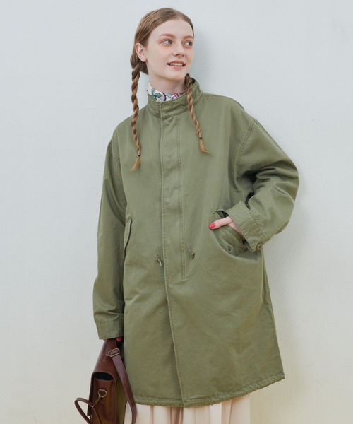 MERLOT（メルロー）の「ミリタリーミドルコート　M51/ブルゾン/モッズコート（ミリタリージャケット・レディース・カーキ/ナチュラル・FREE）」の22枚目の写真