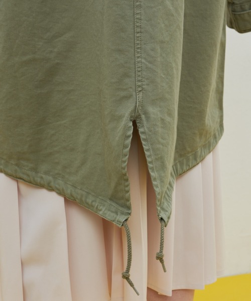 MERLOT（メルロー）の「ミリタリーミドルコート　M51/ブルゾン/モッズコート（ミリタリージャケット・レディース・カーキ/ナチュラル・FREE）」の15枚目の写真