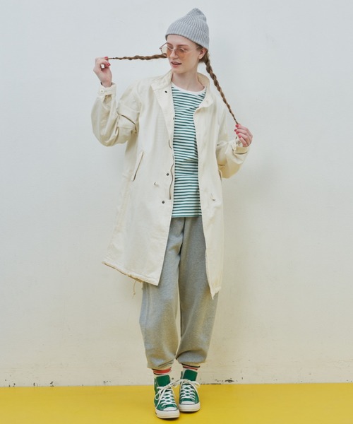 MERLOT（メルロー）の「ミリタリーミドルコート　M51/ブルゾン/モッズコート（ミリタリージャケット・レディース・カーキ/ナチュラル・FREE）」の4枚目の写真