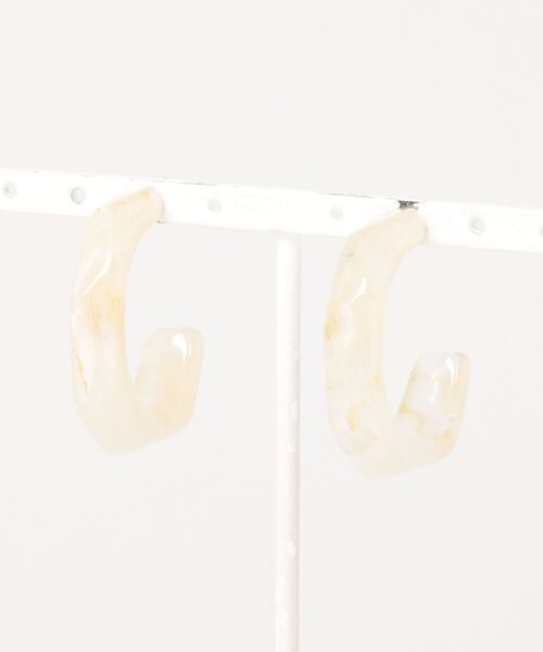 Burner（バーナー）の「【OKUOKU　0909】ハーフリングピアス oku-pierce-689628070379-329 I（ピアス（両耳用）・レディース・A/B・FREE）」の5枚目の写真