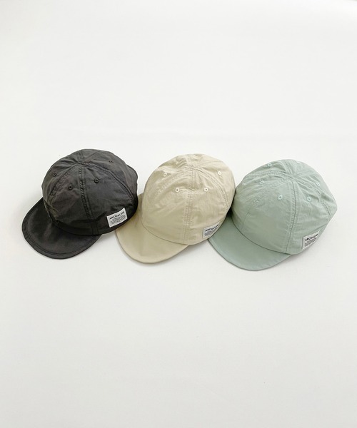 ARCH & LINE(アーチアンドライン)の「リサイクルナイロンキャップ UVCUT NYLON BASIC CAP(キャップ・キッズ・チャコールグレー/ライトベージュ/ミント・60/57/54/48)」の13枚目の写真