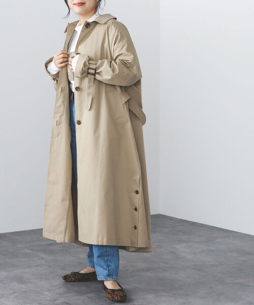 極美品 ビームスハート トレンチコート ロング ベルト ベージュ L BEAMS HEART（ビームスハート）の「BEAMS HEART / ステンカラー ロング