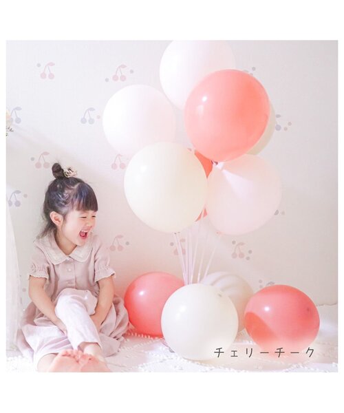 BREEZE(ブリーズ)の「バルーンセット(12個セット)(コスチューム/パーティーグッズ・キッズ・ブルー/クリーム/セージグリーン/チェリーピンク/キャメル/オレンジ系・FREE)」の5枚目の写真