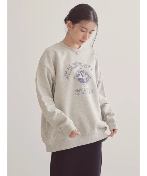 AMERICAN HOLIC（アメリカンホリック）の「アソートロゴスウェット（スウェット・レディース・アイボリー/グレー系その他/ライトイエロー/ピンク/ネイビー/ミント・L/M）」の9枚目の写真