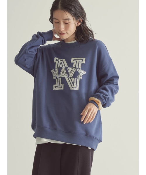 AMERICAN HOLIC（アメリカンホリック）の「アソートロゴスウェット（スウェット・レディース・アイボリー/グレー系その他/ライトイエロー/ピンク/ネイビー/ミント・L/M）」の13枚目の写真