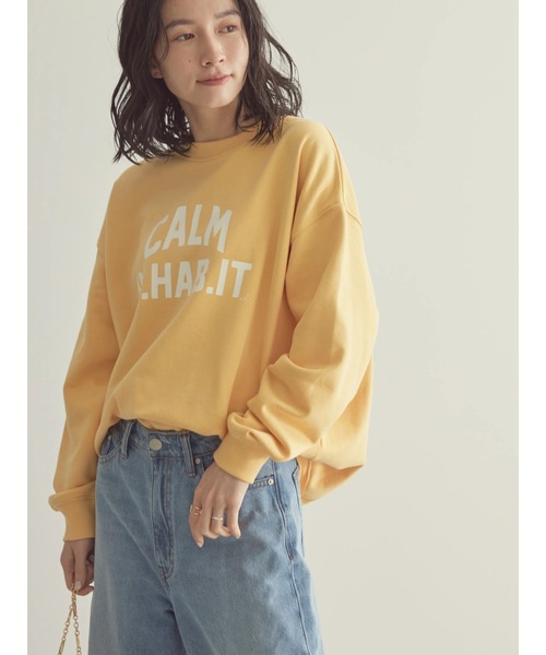 AMERICAN HOLIC（アメリカンホリック）の「アソートロゴスウェット（スウェット・レディース・アイボリー/グレー系その他/ライトイエロー/ピンク/ネイビー/ミント・L/M）」の15枚目の写真