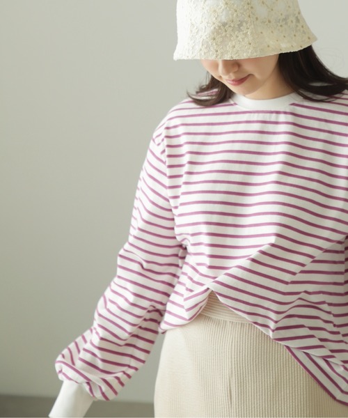 FREE'S MART（フリーズマート）の「◆リンガーボーダーロンT（Tシャツ/カットソー・レディース・ブラック系その他/パープル系その他・FREE）」の12枚目の写真