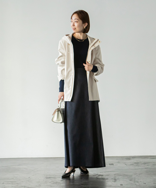 Noble（ノーブル）の「《追加》ウインドプルーフマウンテンパーカー（マウンテンパーカー・レディース・ライトグリーン/ベージュ/ネイビー・36/38）」の15枚目の写真