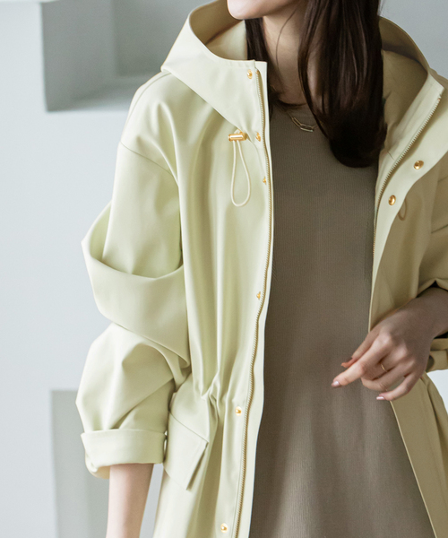 Noble（ノーブル）の「《追加》ウインドプルーフマウンテンパーカー（マウンテンパーカー・レディース・ライトグリーン/ベージュ/ネイビー・36/38）」の10枚目の写真