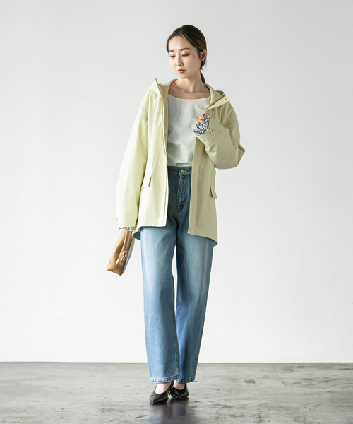 Noble（ノーブル）の「《追加》ウインドプルーフマウンテンパーカー（マウンテンパーカー・レディース・ライトグリーン/ベージュ/ネイビー・36/38）」の4枚目の写真