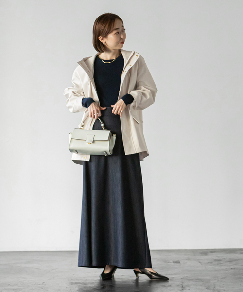 Noble（ノーブル）の「《追加》ウインドプルーフマウンテンパーカー（マウンテンパーカー・レディース・ライトグリーン/ベージュ/ネイビー・36/38）」の14枚目の写真