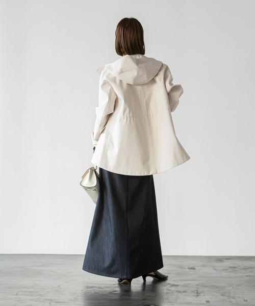 Noble（ノーブル）の「《追加》ウインドプルーフマウンテンパーカー（マウンテンパーカー・レディース・ライトグリーン/ベージュ/ネイビー・36/38）」の8枚目の写真