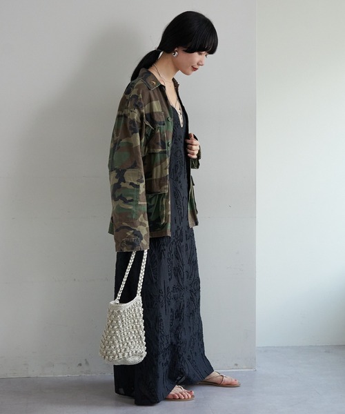 SHENERY✴︎ トリミングアクセントキャミドレス　キャミワンピース　マキシ36 SHENERY（シーナリー）の「トリミングアクセントキャミドレス
