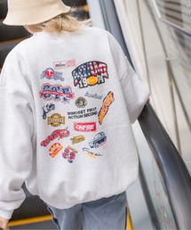 裏起毛ステッカ－ロゴスウェット