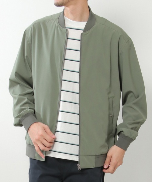 ikka(イッカ)の「【撥水】Teflon(R)ストレッチブルゾン(ブルゾン・メンズ・ネイビー/オリーブ/グレー・S/XL/M/L)」の3枚目の写真