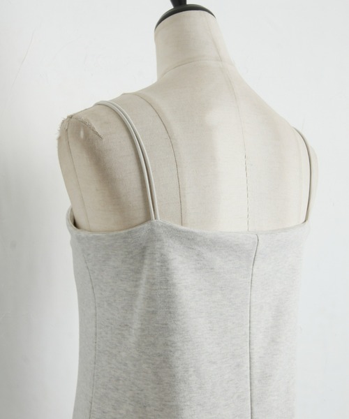 &. NOSTALGIA(アンドドットノスタルジア)の「【ZOZO限定】カップ付きキャミワンピース(ワンピース・レディース・杢グレー/ブルー/ブラック/ブラウン/オレンジ/グリーン/チャコールグレー・M)」の12枚目の写真