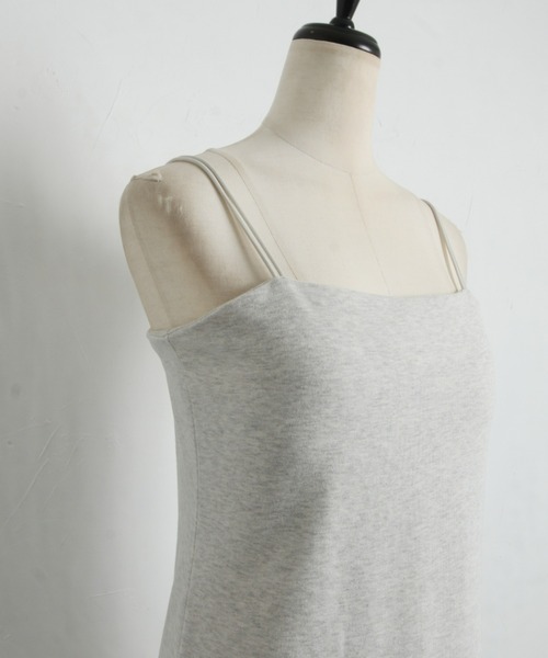 &. NOSTALGIA(アンドドットノスタルジア)の「【ZOZO限定】カップ付きキャミワンピース(ワンピース・レディース・杢グレー/ブルー/ブラック/ブラウン/オレンジ/グリーン/チャコールグレー・M)」の14枚目の写真