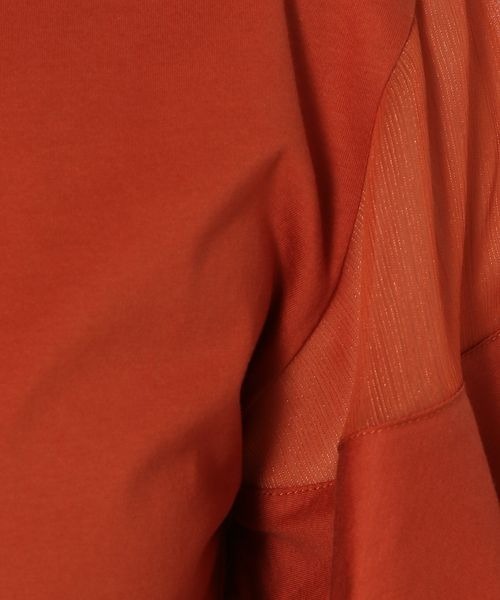 mysty woman（ミスティウーマン）の「シアーショルダープルオーバー　192248（Tシャツ/カットソー・レディース・ピンクベージュ/レッド系その他/ブラック/オフホワイト/サックスブルー・FREE）」の13枚目の写真