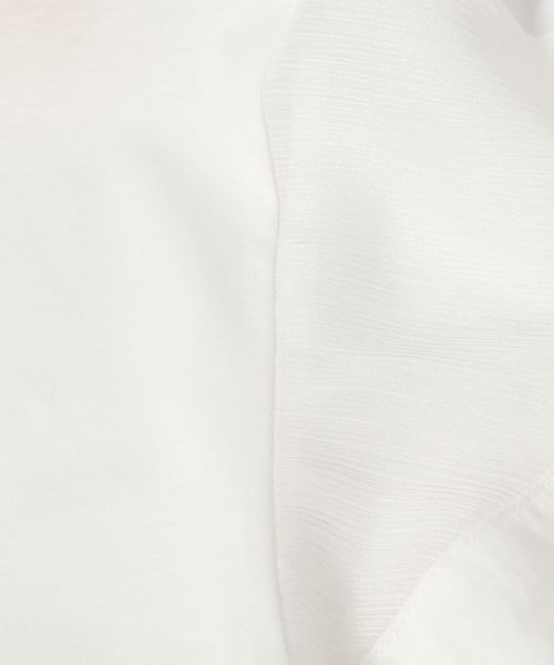 mysty woman（ミスティウーマン）の「シアーショルダープルオーバー　192248（Tシャツ/カットソー・レディース・ピンクベージュ/レッド系その他/ブラック/オフホワイト/サックスブルー・FREE）」の10枚目の写真